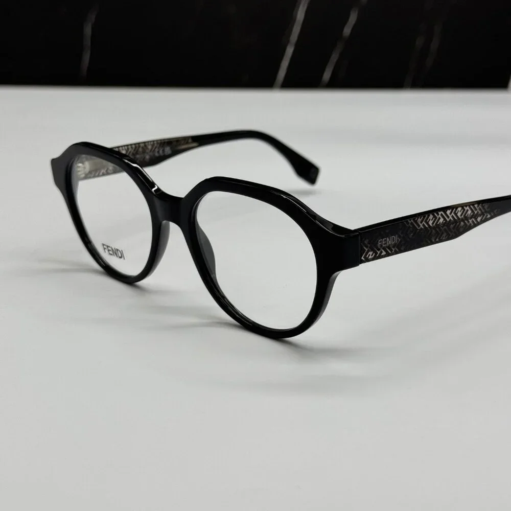 NEW FENDI FE50049I 001 BLACK EYEGLASSES WOMEN FENDI